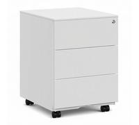 EasyPAG Meuble de bureau portable à combiner avec serrure, à 3 tiroirs, rangement pour documents et fournitures de papeterie, préassemblé pour bureau, 39 x 45 x 55 cm