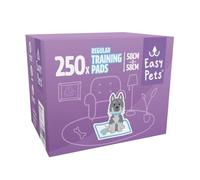 Easypets Lot de 250 Tapis Éducateurs pour Chien Chiot , Tapis Hygiénique , Absorbant Inférieure Imperméable, Anti-Fuite 58 x 58 cm