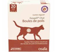 Easypill Boules de Poils Chat - Aliment complémentaire pour chat - Boite de 20