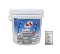EASYPISCINE Brome Multifonction HTH® Brome 4 Actions en pastilles 20 g - 5 kg + 12 Tests OFFERTS 7 en 1