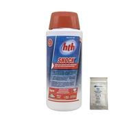 EASYPISCINE Hypochlorite de Calcium - Chlore Choc HTH® Shock Poudre 2 kg + 12 Tests OFFERTS 7 en 1