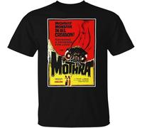 Easypitwy Mothra Kaiju Retro 1960'S Creature Feature Monster Movie T Shirt Moth Black XL