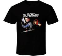 Easypitwy Runaway Tom Selleck 80's Action Movie T Shirt Black 3XL