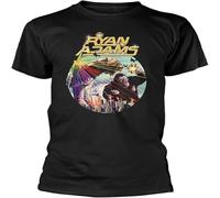Easypitwy Ryan Adams 'City Terror' T Shirt Casual Graphic Comfortable Tops Black XL