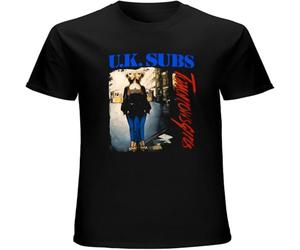 Easypitwy UK Subs 'Tomorrows Girls' Punk Charlie Harper Top Sweatshirt Short Sleeve Black S