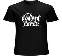 Easypitwy Violent Force Logo Mens T Shirt Violent Force Men Short Sleeve Shirt Black S