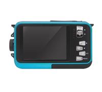 Easypix W3027-I Wave Iceblue Appareil photo numérique 30 Mill. pixel bleu glace avec accu, sacoche stabilisation d'imag
