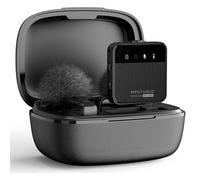 Easypix Micro-cravate MyStudio Wireless Mic Duo – filaire & radio, bonnette anti-vent, mallette