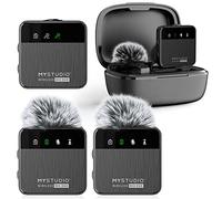 Easypix Micro-cravate MyStudio Wireless Mic Duo – filaire & radio, bonnette anti-vent, mallette