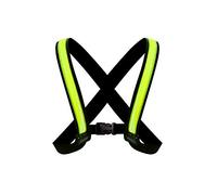 Easypix StreetGlow Lampe à bandoulière LED Unisexe pour Adulte, L/XL, Noir, Jaune Fluo