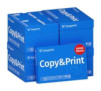 Easyprint Papier d’impression A4, papier copie premium blanc éclatant CIE 160, gagnant de test, certifié PEFC, 20 000 feuilles