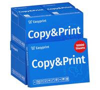 Easyprint Papier d’impression A4, papier copie premium blanc éclatant CIE 160, gagnant de test, certifié PEFC, 10 000 feuilles