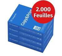 Easyprint Papier pour imprimante et photocopieur 2000 feuilles 4 x 500 A4 blanc premium, certifié PEFC