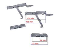 Easyricambi Kit charnières Four Droite Gauche - Four 90 cm kcf5394 Smeg 931330250 931330249