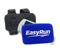 EasyRun Support Télépéage Moto en Silicone Compatible Ulys, Bip&Go, Fulli, Liber-t - Étui Splash Resistant avec Sangles Réglables - Porte Badge Autoroute Moto (Bleu)