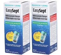 EASYSEPT Solution Au Peroxyde d'Hydrogene De Conservation Et Nettoyage 2x360 ml