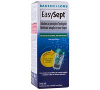 EasySept Solution Oxydante, 1 x 360 ml | Bausch + Lomb, Convient aux Lentilles Souples, Efficace sur les bactéries, doux pour vos yeux, Contient 1 Étui à Lentilles