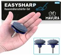 EASYSHARP Set d'affûtage des lames de tondeuses à gazon Aiguiseur de tondeuse à gazon, Cône d'équilibrage pour tondeuse à gazon Équilibreur [lot de 2]