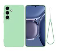 EasyShow Coque Compatible ZTE Blade V80 Max, Silicone Liquide Cas Gel Antichoc Caoutchouc de Anti, Housse Doublure Douce en Tissu Microfibre, Étui pour ZTE Blade V80 Max (Vert)