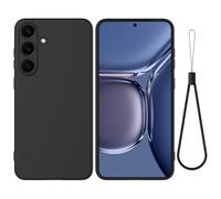 EasyShow Coque Compatible ZTE Blade V80 Max, Silicone Liquide Cas Gel Antichoc Caoutchouc de Anti, Housse Doublure Douce en Tissu Microfibre, Étui pour ZTE Blade V80 Max (Noir)