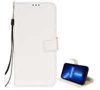 EasyShow Coque pour Tecno Pova 8 5G, Étui de téléphone Portable Rhombus, Classique de qualité supérieure avec béquille et étui en Cuir pour Cartes de crédit pour Tecno Pova 8 5G (Blanche)
