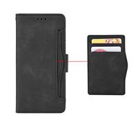 EasyShow Coque pour Tecno Spark Go 2 Housse, Étui en Cuir PU Coque avec Fente Carte, Flip Cover Fermeture Magnétique und Flip Béquille Etui pour Tecno Spark Go 2 Coque-Noir