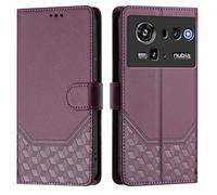 EasyShow Coque pour ZTE Nubia Z80 Ultra Étui à Rabat en Cuir PU Portefeuille Housse Simili Flip Cover Magnétique Anti-Choc avec Fonction Stand Etuis Étui pour ZTE Nubia Z80 Ultra