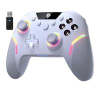 EasySMX Manette PC Sans Fil avec RGB/Hall Joystick Déclencheur, X20 Manette Switch Bluetooth Rechargeable Batterie 1000mAh, Manette Téléphone Portable pour PC/Switch/Mobile Android/iOS/Steam