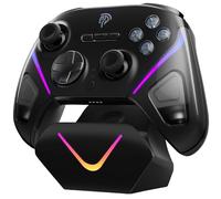 EasySMX Manette PC Sans Fil avec Station de Charge/RGB/TMR Joystick Déclencheur, Manette Switch/Switch2 Bluetooth Rechargeable, D10 Contrôleur Mobile pour Switch 2/Switch/PC/Android/iOS/Steam, Noir