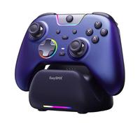 EasySMX X05Pro Manette pour PC/Switch/Android/iOS-Bouton Silencieux(Violet) | Joysticks à Effet Hall, Gâchettes Hall à Double Course, 2 Boutons Programmables, Taux de sondage 1000Hz