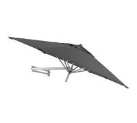Easysol Parasol Mural Aluminium Gris Foncé 250 cm: Jardin