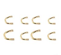EasySpin Lot de 100 Clevises pour la fabrication de leurres de pêche avec support de rotation de lame lisse, adaptées pour les fils ou les lignes dans divers bas de ligne (grande argent)