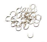 EasySpin Lot de 100 pièces de leurres de pêche pour la fabrication d'appâts spinnerbait adaptés pour la pêche en eau douce et en eau salée avec rotation lisse de la lame (argent moyen)
