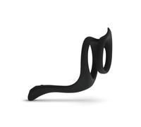 Easytoys - anneau pénis et testicules flexible - silicone noir