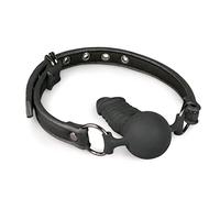 Bâillon à balle avec dong en silicone