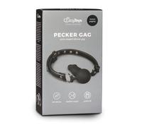 Easytoys - bâillon bouche avec dildo interne - silicone noir