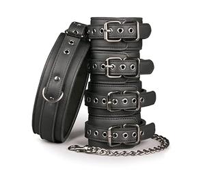 EasyToys Coffret Fétiche avec Collier + Menottes pour Chevilles/Poignets