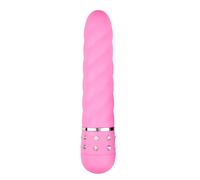 Easytoys Diamond - vibromasseur wand torsadé - silicone rose