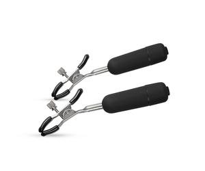 Easytoys Fetish - Pinces à tétons avec balles vibrantes