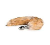 Easytoys Fetish - Plug Anal Argent - Queue de Renard Beige