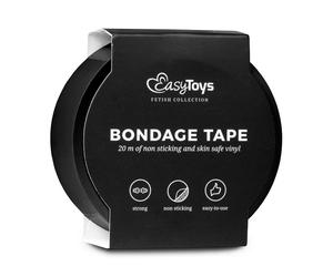 Easytoys Fetish - Rouleau adhésif de bondage en noir - 20m