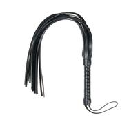 Easytoys - Flogger fouet doux - simili cuir noir