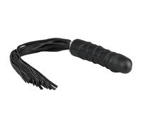 Easytoys Flogger - fouet et dildo silicone (noir)