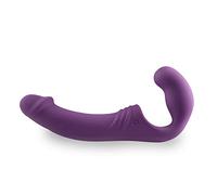 Easytoys - gode ceinture vibrant rechargeable sans harnais - violet