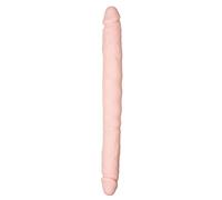 EasyToys - Gode réaliste à double extrémité - Beige