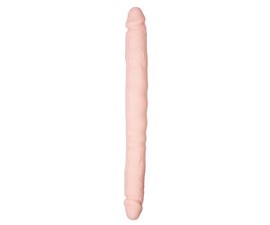 EasyToys - Gode réaliste à double extrémité - Beige