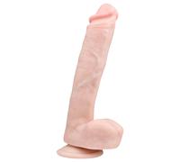 Easytoys - grand dildo ventouse, réaliste (26,5cm) - naturel