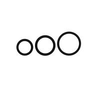 Easytoys - ensemble de cockrings en silicone - 3 pièces (noir)