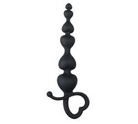 EasyToys – Perles anales – poignée en forme de cœur – Noir