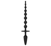 EasyToys - plug anal 2 en 1 - silicone noir